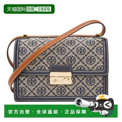 Tory Burch汤丽柏琦女款TMonogram时尚满花款单肩斜跨包斜挎包