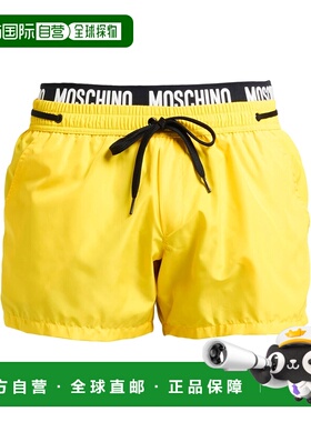 1h可退 潮奢 Moschino 莫斯奇诺 男士 泳裤 yellow黄色 舒适时尚