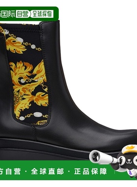 1h可退 潮奢 Versace Jeans 范思哲 女士 黑色 Drew Ankle 切尔西