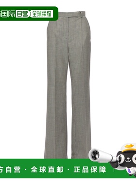 VALENTINO 女士休闲裤 BRB6S09Q10AN AW2025 灰色喇叭裤直筒裤