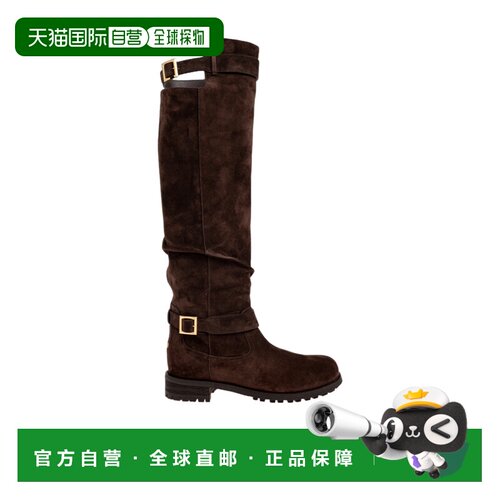 JIMMY CHOO 女士靴子 BIKERKBSVVCHOCOLATE AW2026长筒靴女靴