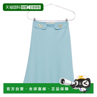 AW2025 BRADK098TBWD 蓝色a字裙 女士半身裙 VALENTINO