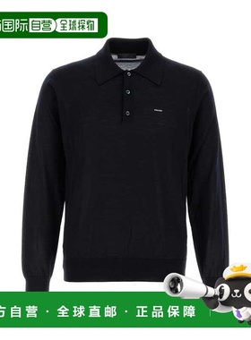 PRADA 男士针织毛衣 UMF147SOOO18DYF0008 AW2025 蓝色针织衫