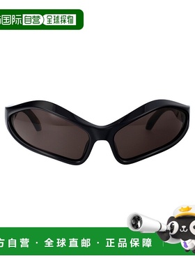 BALENCIAGA 男士太阳镜 BB0314S001 AW2024 黑色 几何镜框太阳镜