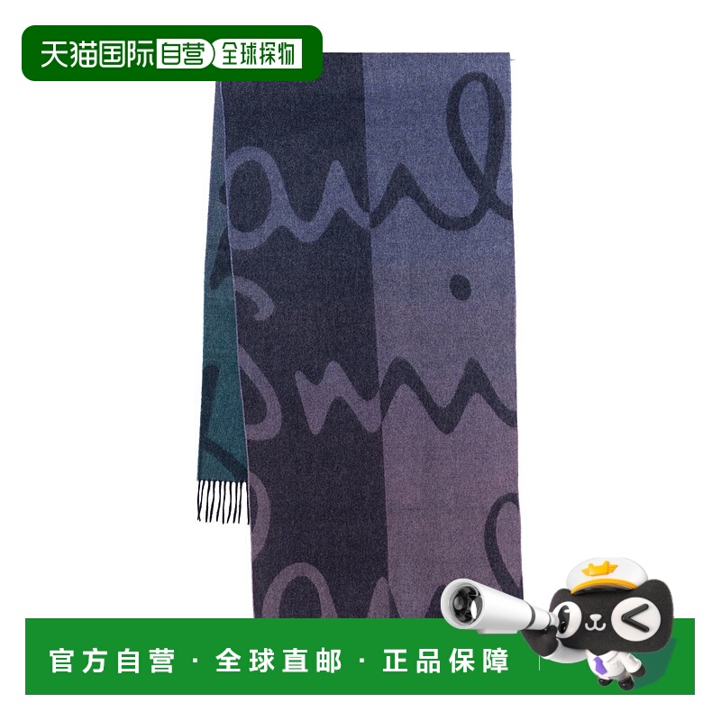 1h可退 潮奢 Paul Smith 保罗 史密斯 女士 Scarfs 蓝色围巾 W1A2