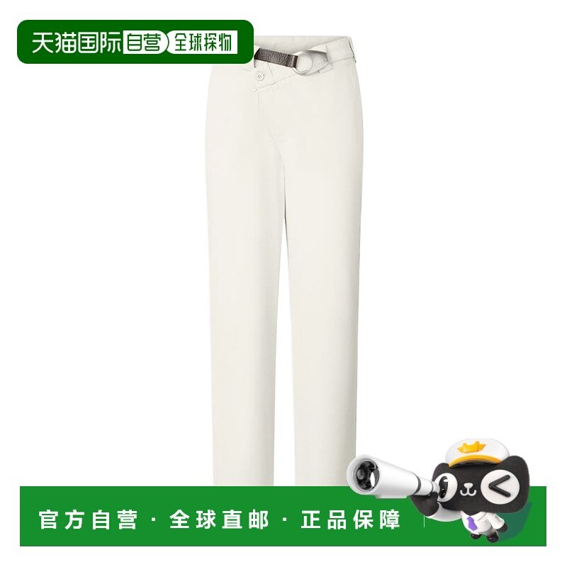 PINKO 女士休闲裤 105071A2JPC21 SS2025 白色直筒裤