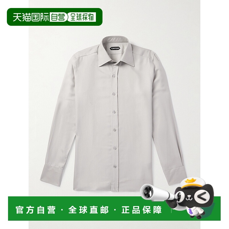 1h可退 潮奢 Tom Ford 汤姆 福特 男士 斜纹布衬衫 HSBC01SUS03TA