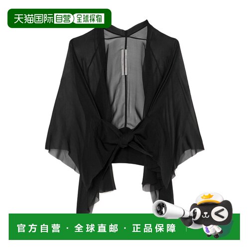 1h可退 RICK OWENS 女士披肩 RP01E773109BLACK SS2025 黑色
