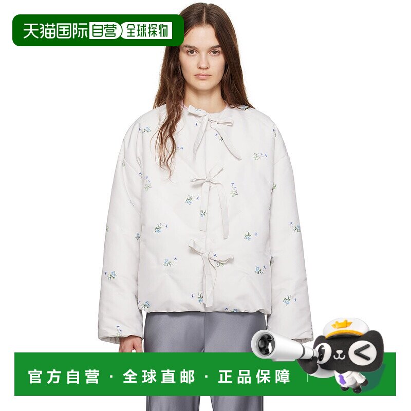 1h可退 潮奢 SLEEPER 女士 白色 Ukiyo 填充夹克 FW2409PJ
