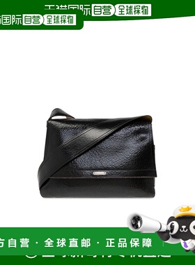 ALEXANDER MCQUEEN 男士斜挎包 8044611AATT9769 黑色单肩包