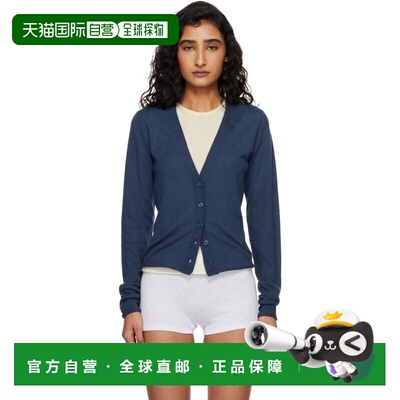SKIMS 女士 海军蓝 Featherweight Cashmere 开衫 TPLST10281WIND