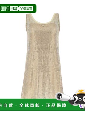 PRADA 女士连衣裙 P3I76RS23112CRF0056 SS2023 金色