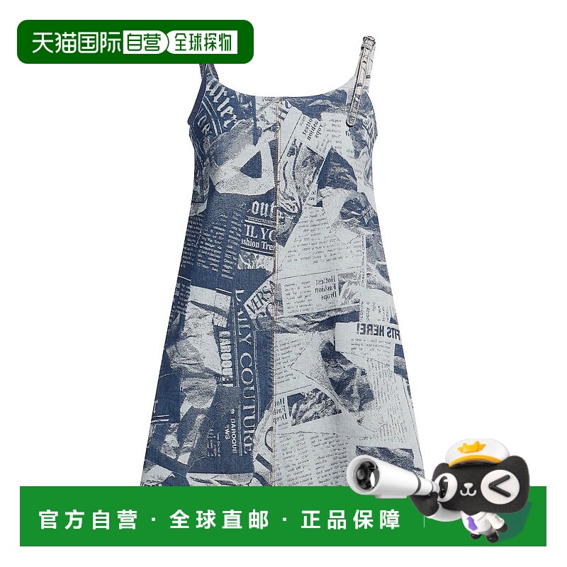 1h可退 潮奢 versace 范思哲 女士 牛仔连衣裙 blue蓝色 舒适时尚