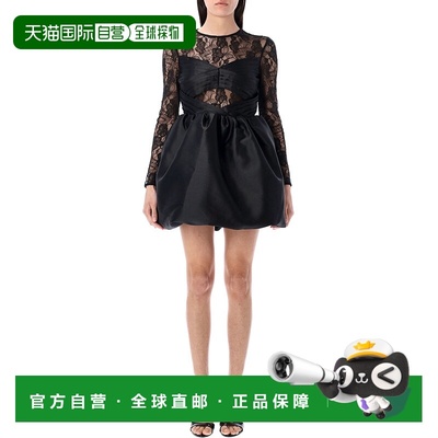 1h可退 潮奢 Self-Portrait 女士 塔夫绸蕾丝迷你连衣裙 SS25054S