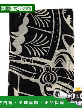 BURBERRY 女士围巾 8099096 AW2024 黑色 Burberry Ekd Large Sca