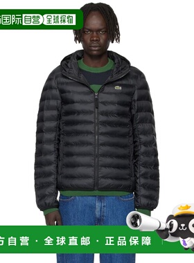 1h可退 潮奢 Lacoste 法国鳄鱼 男士 黑色 LS Light 填充夹克 BH2