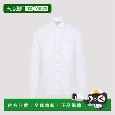 1h可退 KITON 男士衬衫 UCWMH0969002000BIANCO SS2026 白色