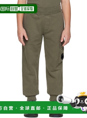 1h可退 潮奢 C.P. Company 男童 绿色 Basic 儿童运动裤童装 13CK