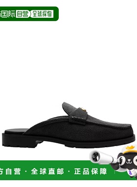 COACH 女士芭蕾乐福鞋 CAU88BLK SS2025 Joc 黑色一脚蹬厚底