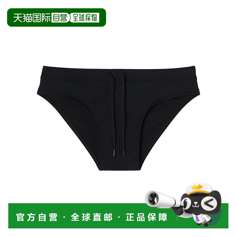 BURBERRY 男士泳装 80333031 AW2020 黑色 花押图案抽绳泳裤