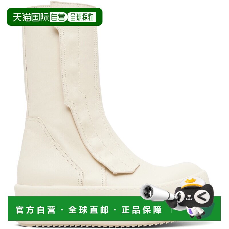 rick owens 瑞克 欧文斯 男士 灰白色 Temple Moto Turbogeo 高帮