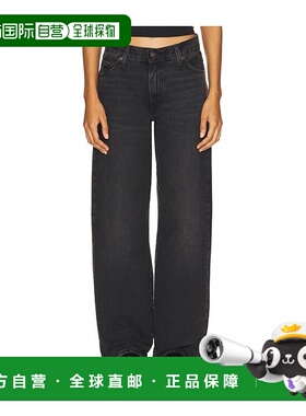 1h可退 潮奢 Levi'S 李维斯 女士 黑色 Baggy Dad 牛仔裤 A3494