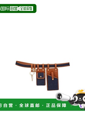 FENDI 女士腰带 8C0593A9P2F1A18 SS2021黑色皮带腰包挂饰