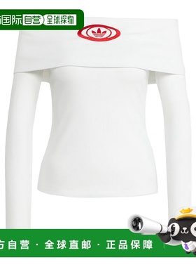 ADIDAS 女士运动服 KA2691 SS2025 白色 露肩上衣