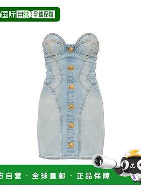 BALMAIN 女士连衣裙 EF1R1315DF236FC SS2025 灰色 Balmain Dress