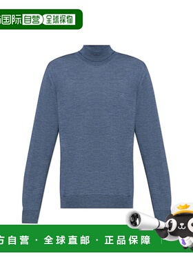 1h可退 ETRO 男士针织毛衣 MRKF0067AL257B0537 AW2024 蓝色高领