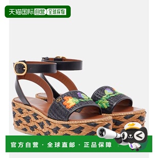 潮奢 Bribri valentino 女士 拉菲草编织麻底坡 华伦天奴 1h可退