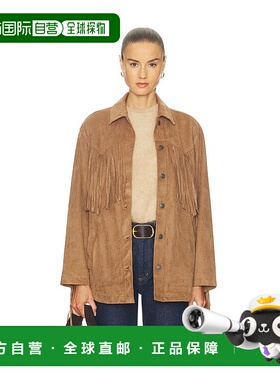 1h可退 潮奢 Free People 自由人 女士 x Out Shacket 流苏仿绒面