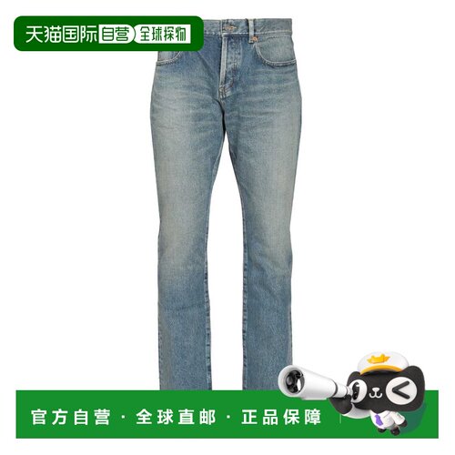 SAINT LAURENT 男士牛仔裤 842995Y11CA4937 SS2026直筒裤