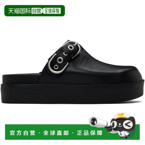 1h可退 潮奢 Tom Ford 汤姆 福特 女士 黑色 Geo Platform 穆勒鞋