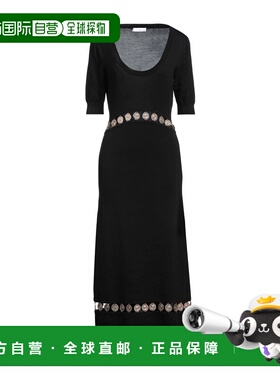 1h可退 潮奢 Rabanne 女士 长款连衣裙 black黑色 舒适时尚