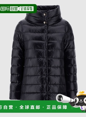 HERNO 女士外套 PI0505DIC12017Z9300 CO 黑色 长袖轻羽绒服