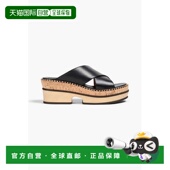 潮奢 Laia Chloe 1h可退 蔻依 女士 皮质防水台凉拖 CHC22U612Y3W