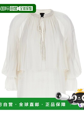 PINKO 女士衬衫 104849A2GYZ05 SS2025 白色 'Valium' blouse