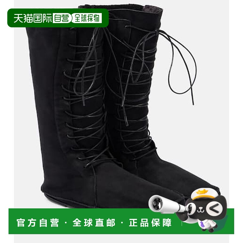 1h可退 潮奢 The Row 女士 Tyler 绒面革绑带靴子