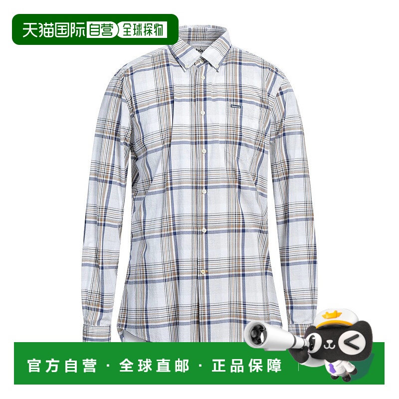 1h可退 潮奢 Barbour 巴伯尔 男士 格纹衬衫 beige米色 舒适时尚