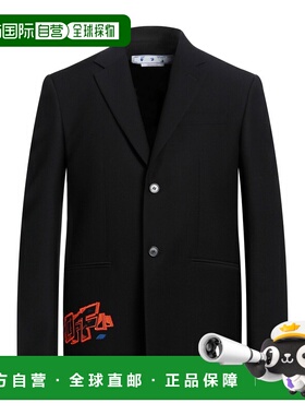 1h可退 潮奢 off-white 男士 西装外套 black黑色 舒适时尚