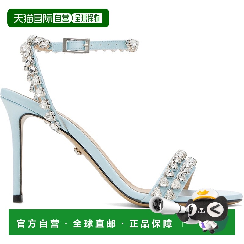 1h可退 潮奢 MACH & MACH 女士 蓝色 Audrey 95 凉鞋 R24S0470