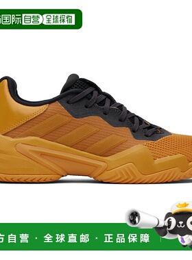 1h可退 潮奢 Y-3 女士 橙色 & 黑色 Barricade 13 Tennis 运动鞋