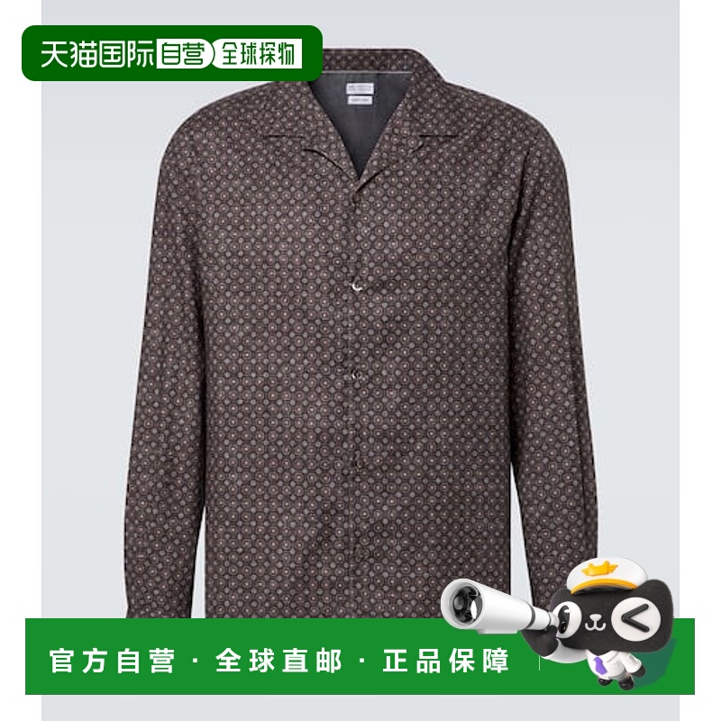 1h可退 潮奢 Brunello Cucinelli 布内罗 古奇拉利 男士 印花棉质