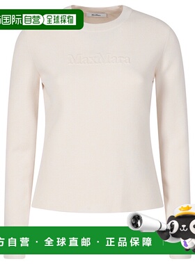 MAX MARA 女士针织衫 TICINO001 AW2025 白色 LONG-SLEEVED FITTE