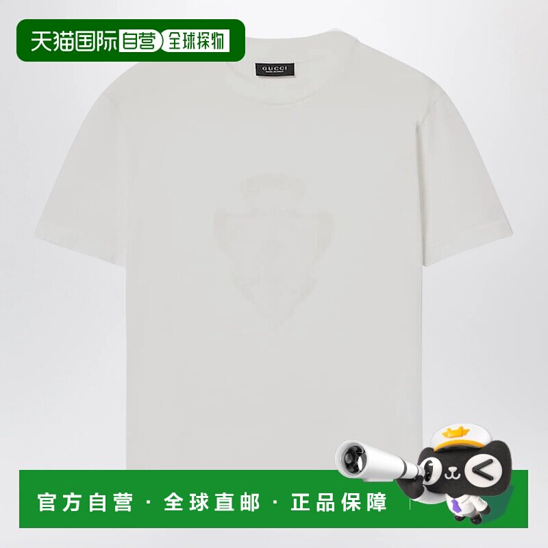 GUCCI 女士T恤 867084XJHTY9003 CO 花色 White Cotton T-Shirt W图片
