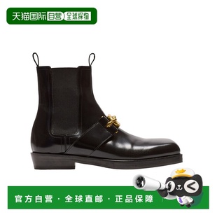 FM0TE382LSPZ0PA 黑色 BALMAIN Chelsea 靴子 Leather boo 男士