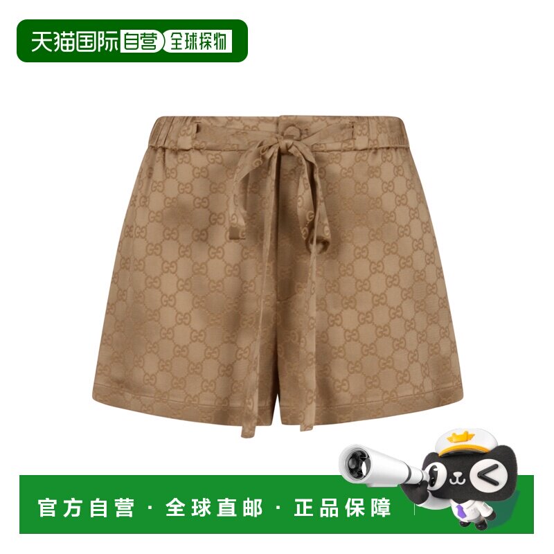 GUCCI 女士短裤 814743ZAQKJ2031 CO 花色 GG缎质短裤