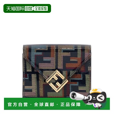 FENDI 女士卡包 8M0480AW6QF1URO SS2026 花色 FF Diamonds 钱包