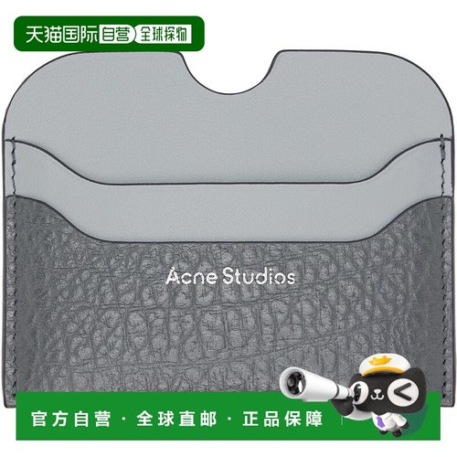 1h可退 潮奢 Acne Studios 艾克妮 女士 灰色大号 Bicolor 卡包 C